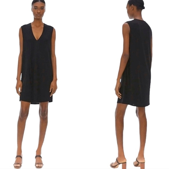 Helmut Lang Dresses & Skirts - Helmut Lang Deep V-Neck Shift Dress